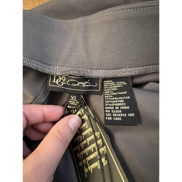 DG2 Diane Gilman Women’s Faux Leather Leggings Size XL  NWT - Picture 6 of 8